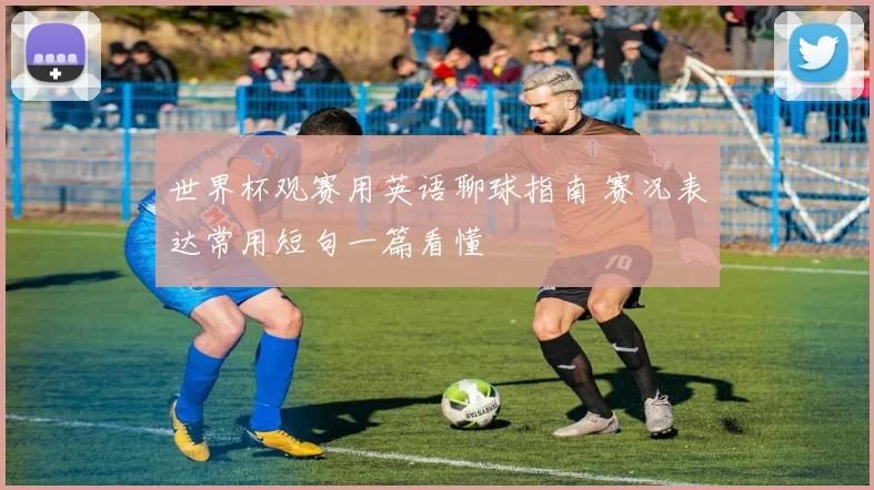 世界杯观赛用英语聊球指南 赛况表达常用短句一篇看懂
